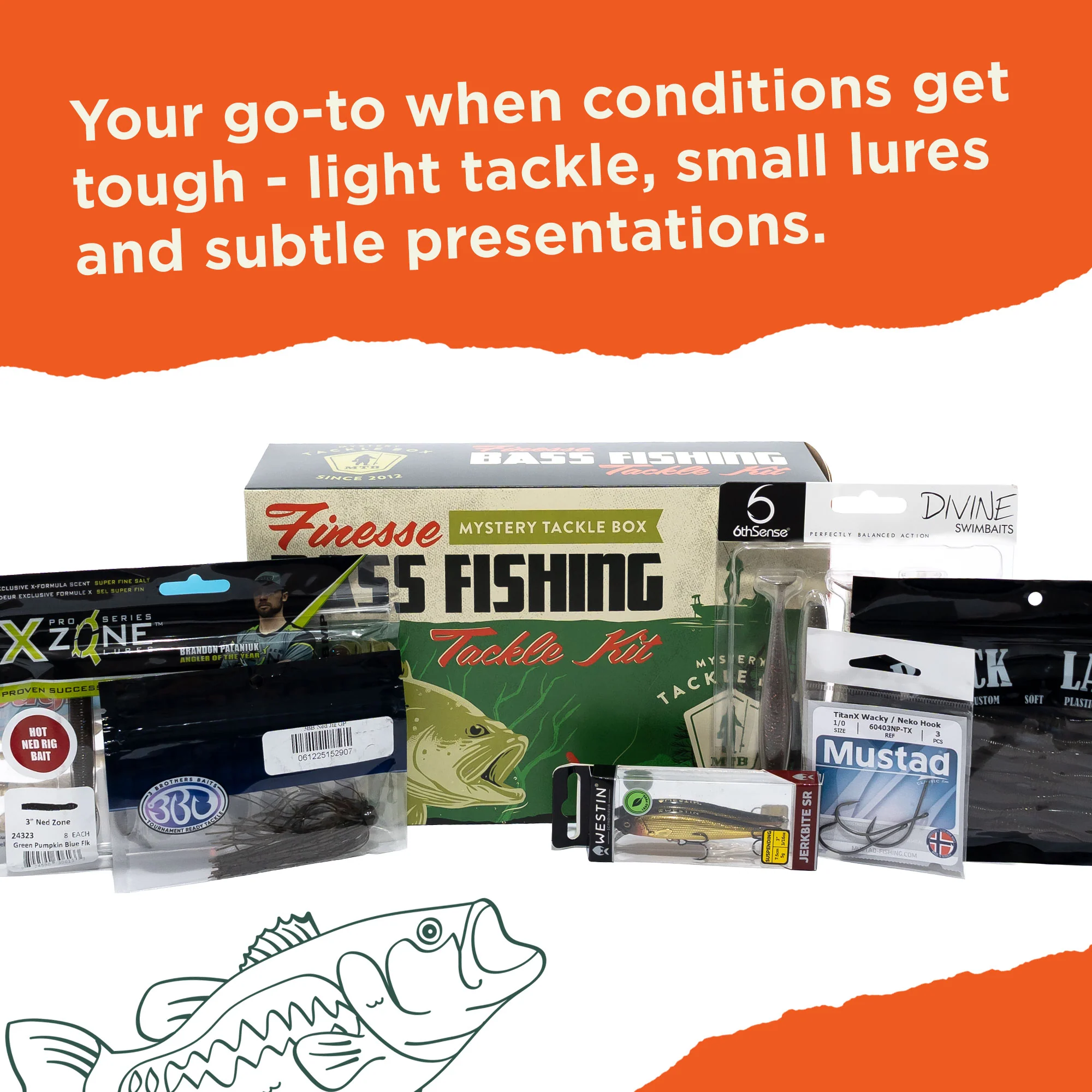 MTB Finesse Bass Fishing Kit - Image 3